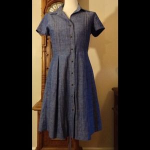 talbot's Dresses - Adorable button-up chambray dress! talbot's Dresses - Adorable button-up chambray dress!