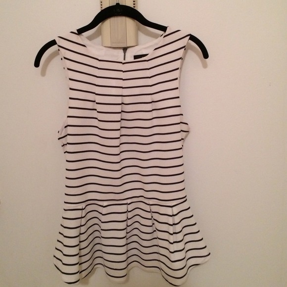 Striped Peplum Top
