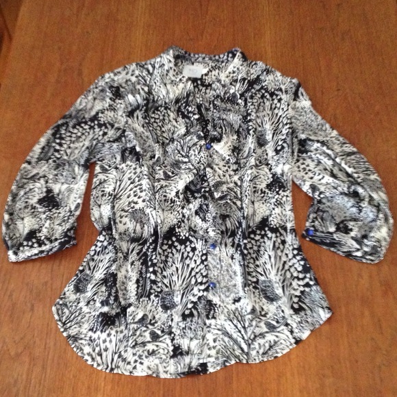 💙BUNDLED💙 Anthropologie Ruffled Picea Buttondown - Picture 2 of 4