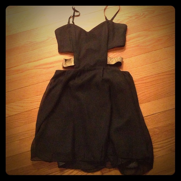 Asos black dress paprika