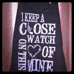 Judith March grey tank! And purple good girl tank!