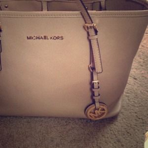 MK tan tote