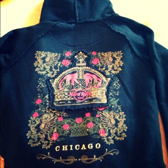 Hard Rock Chicago Zip Up Hoodie