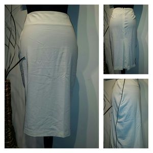 Ivory Pencil Skirt