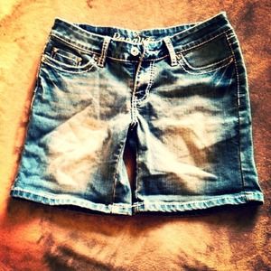 Summertime Light Jean Shorts with Sparkle Detail