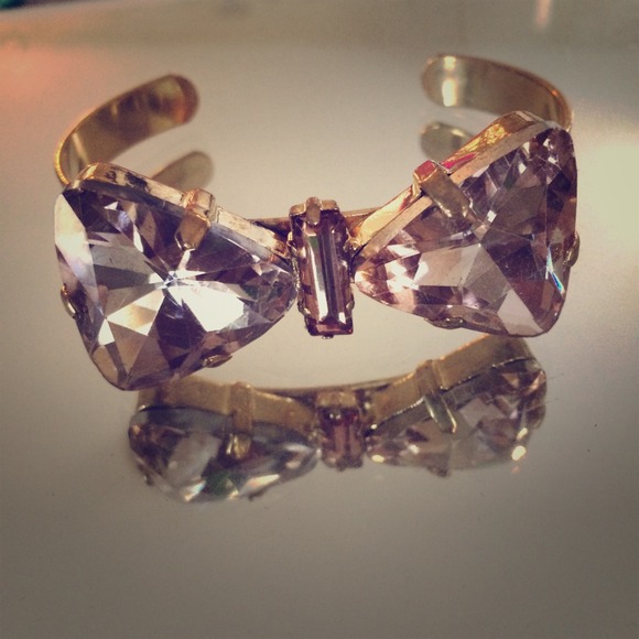 Forever 21 jeweled now bracelet cuff