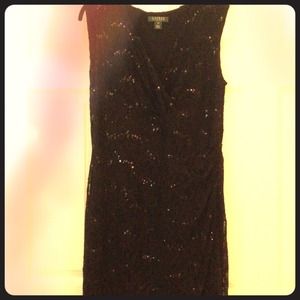 Reduced to sell Ralph Lauren lace faux wrap dress