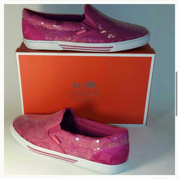 **Sold**Authentic Coach canvas/sequins - Picture 4 of 4