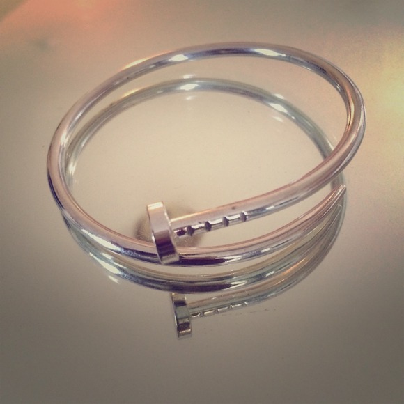 Screw nail bracelet silverSOLD