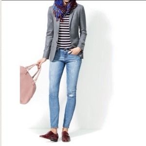 J. Crew Leather Monk Strap Loafers