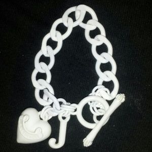 Juicy couture white charm bracelet