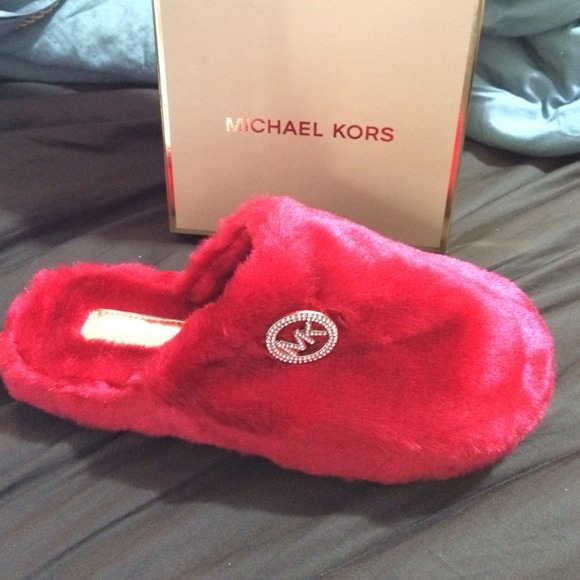 ❌❌SOLD❌❌New. Michael Kors Slippers Red 7 M