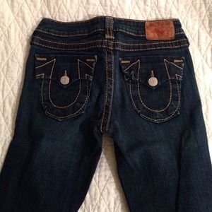 True Religion Jeans and DVF Blue Skirt bundled