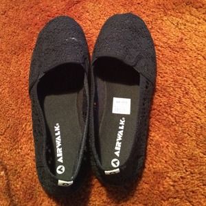 Black slip ons