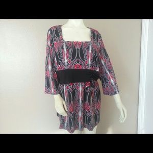 Plus Size Blouse / Top 3X Soft Jersey Stretch