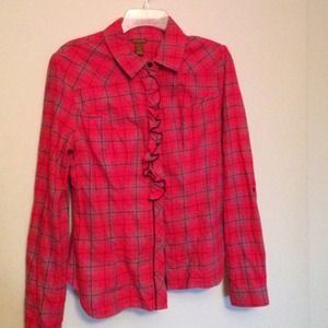 red black grey ruffle