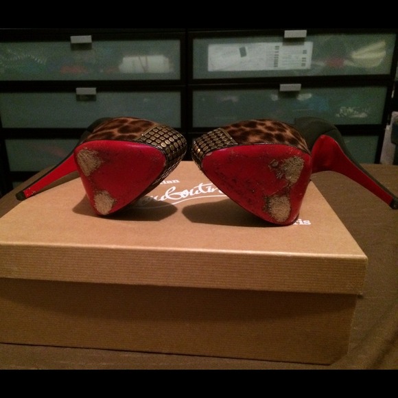 ✨Sold✨Christian Louboutin Maggie 160 Pony Leopard - Picture 3 of 4