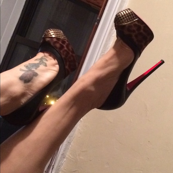 ✨Sold✨Christian Louboutin Maggie 160 Pony Leopard - Picture 2 of 4