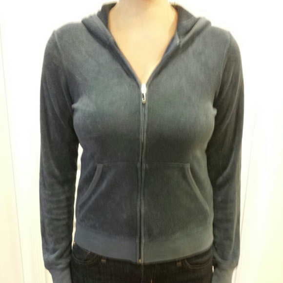 Juicy Couture Blue Terry Cloth Hoodie