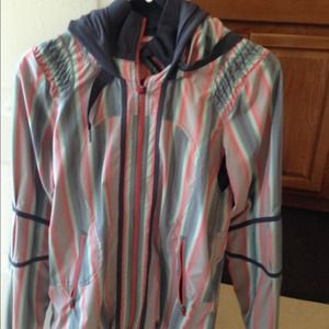 Track and field striped jacket