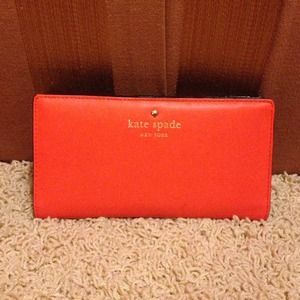 💕SALE💕 Orange Kate Spade Wallet