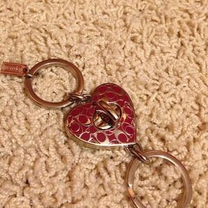 Coach Heart Valet key ring