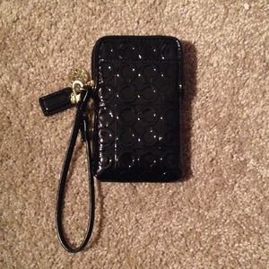 Coach Mint Condition Patent Leather Wristlet