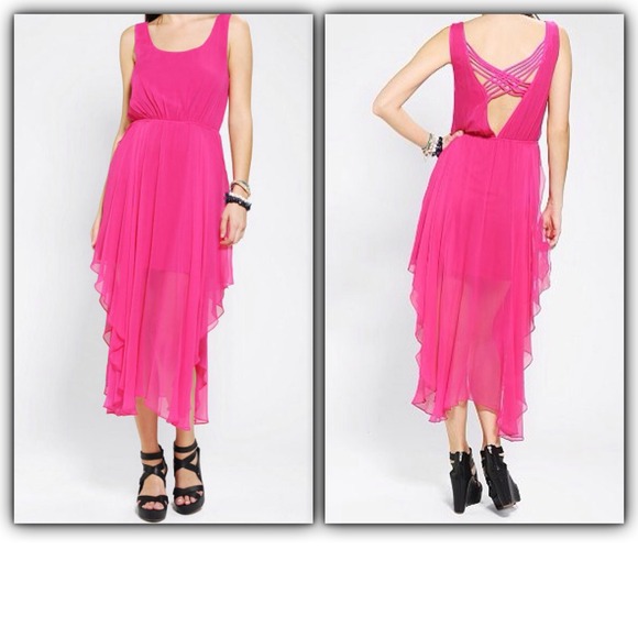 Urban Outfitters Renn Lattice cutout Back Dress - Picture 2 of 7