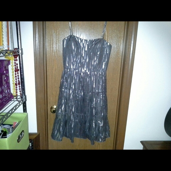 Silver dress, great party or wedding guest dress
