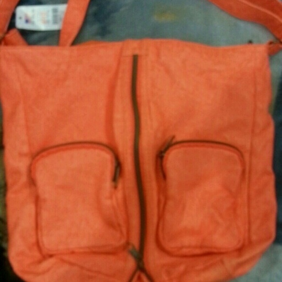 Neon orange bag