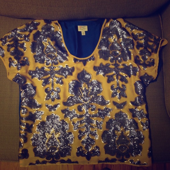 Tracy Reese sequin top