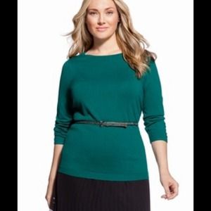 14/16 Emerald green sweater.  EUC.