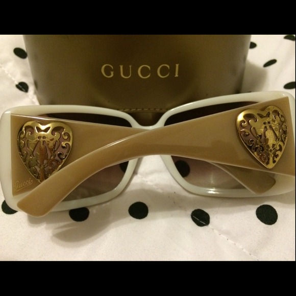 ❗️SOLD❗️Authentic Gucci Equestrian Shades-Tan - Picture 2 of 4