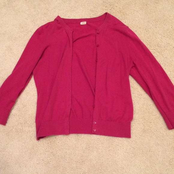 JCrew Fuchsia Cardigan - Picture 1 of 1