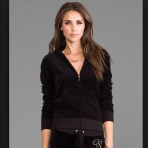 Black velour Juicy Couture jacket