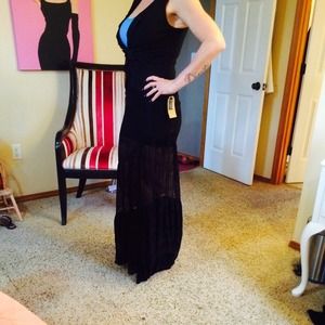 Billabong sheer long dress