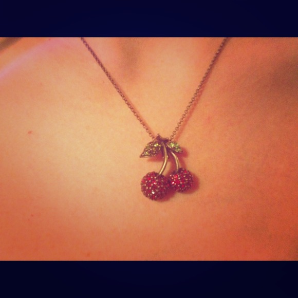 Adorable cherry necklace!