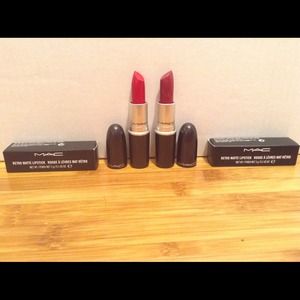 Mac Heaux lipstick and RiRi boy lipstick