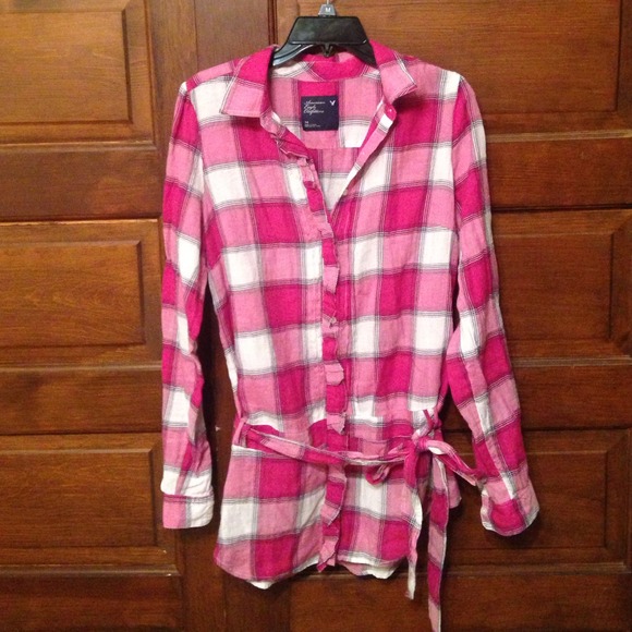 American Eagle Outfitters plaid shirt. Size 14