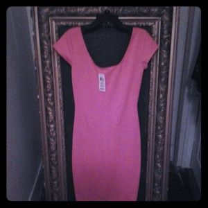 BAR III  Orange Jersey  Shape Dress  Beautiful