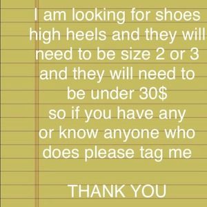 Looking for high heels