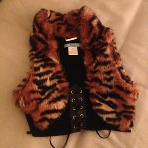 Rabbit fur vest