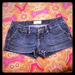 Denim shorts