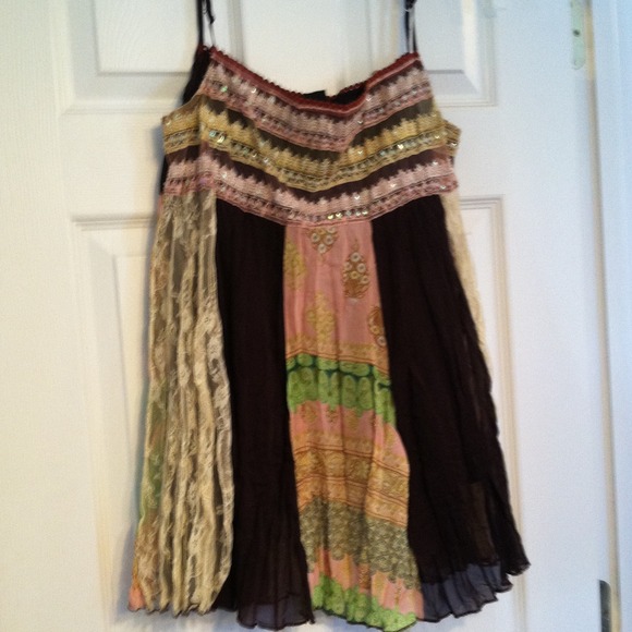 Bohemian style shirt.