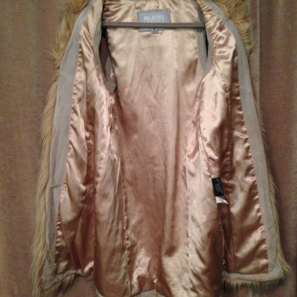 ❌GONE❌ Knee-length suede & faux fur vest - Picture 3 of 4