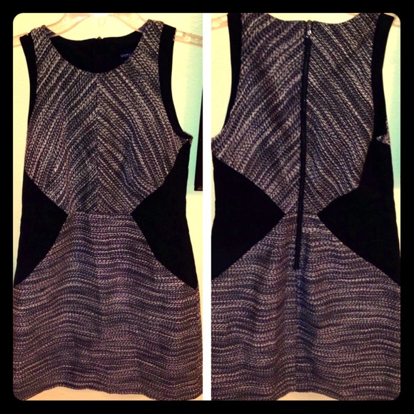 Casual black and white dress