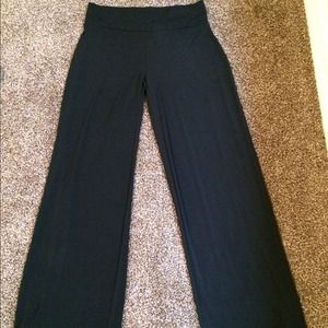 Long black stretchy flowy pants