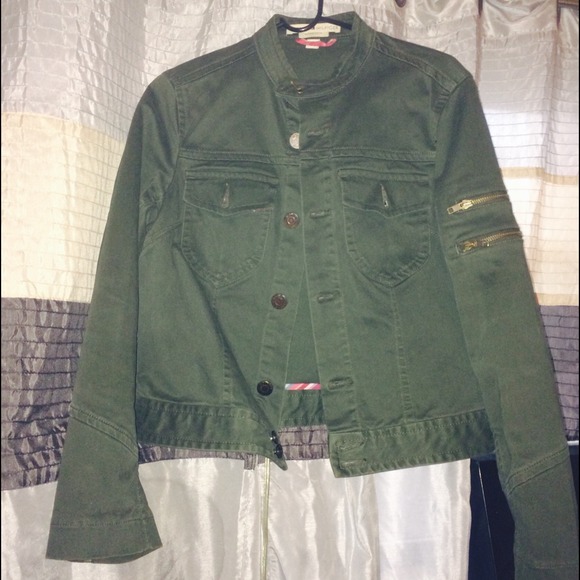 Tommy Hilfiger green jean jacket