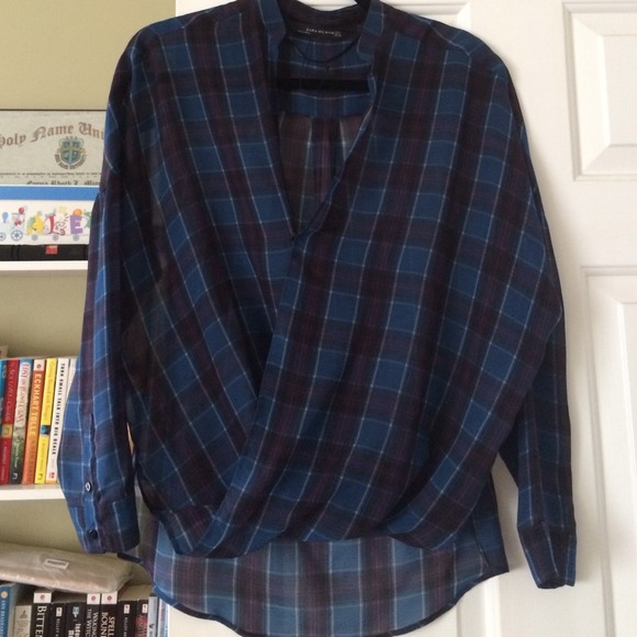 Stylish sheer top.