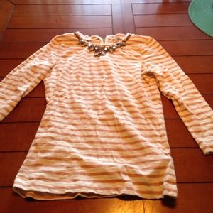 J Crew jewel neck painter